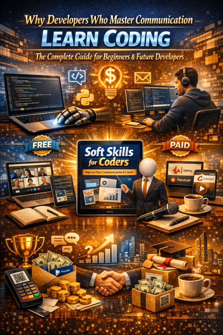 Why Developers Who Master Communication Earn More, Grow Faster, and Lead Better — Soft Skills for Coders (E-books)