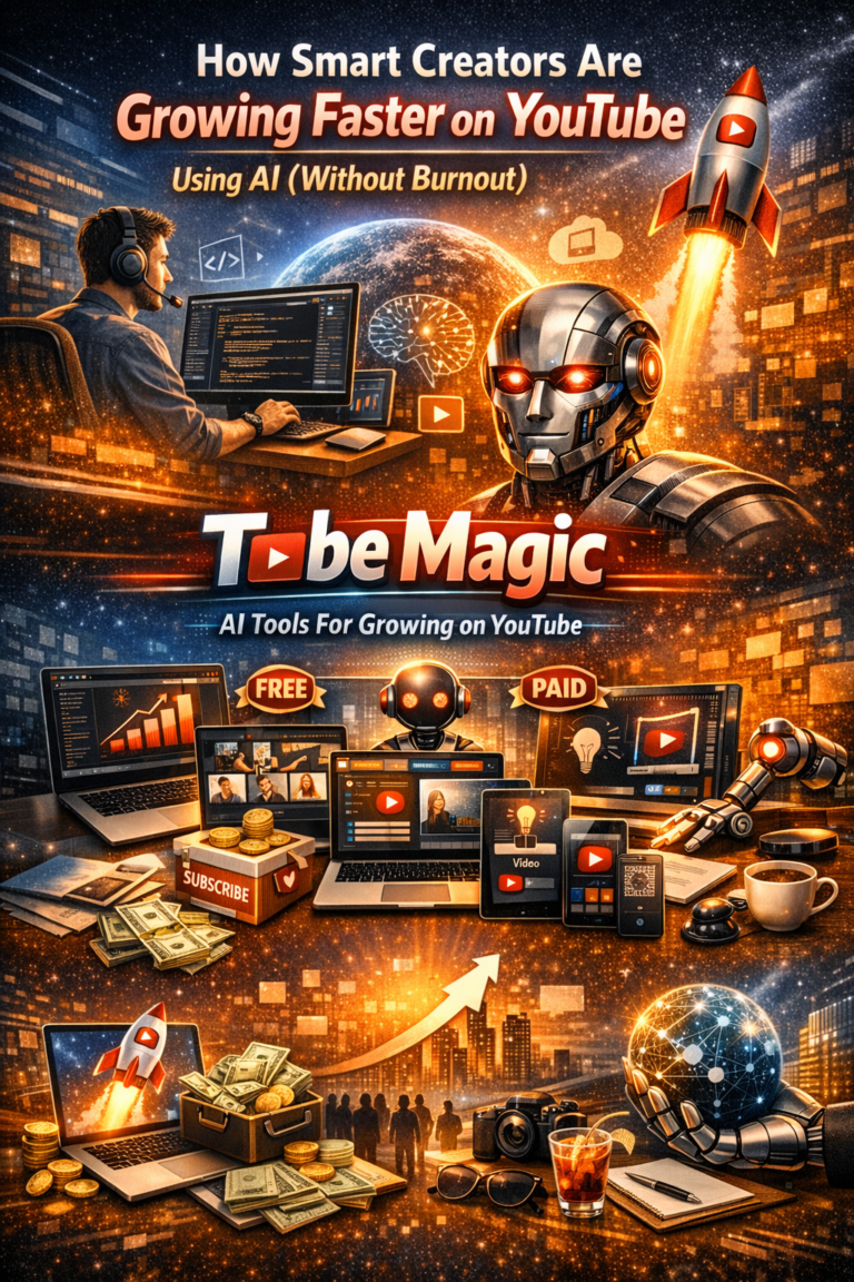 How Smart Creators Are Growing Faster on YouTube Using AI (Without Burnout)Tube Magic - AI Tools For Growing on YouTube Software